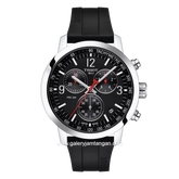 TISSOT T-SPORT T114.417.17.057.00 Black Silver Rubber Strap